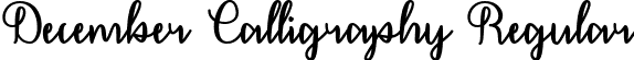 December Calligraphy Regular font | December Calligraphy - TTF.ttf