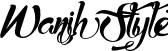 Wanih Style font | Wanih Styles.otf