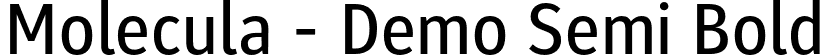 Molecula - Demo Semi Bold font | Molecula-Demo-SemiBold.otf