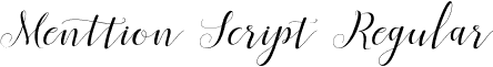 Menttion Script Regular font | Menttion Script.otf