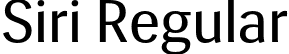 Siri Regular font | Siri-Regular.otf