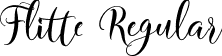 Flitte Regular font | Flitte.ttf