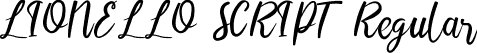 LIONELLO SCRIPT Regular font | LIONELLO SCRIPT.otf