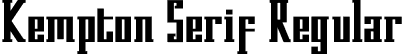 Kempton Serif Regular font | Kempton-Serif.otf