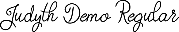 Judyth Demo Regular font | Judyth Demo.ttf