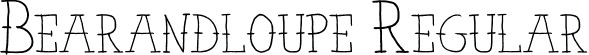 Bearandloupe Regular font | Bear & loupe regular.otf