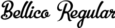 Bellico Regular font | Bellico.otf