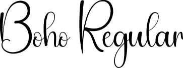 Boho Regular font | Boho.otf