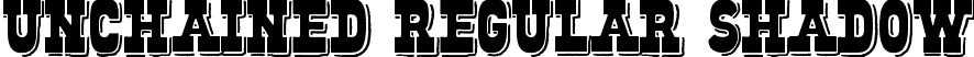 Unchained Regular Shadow font | Unchained-RegularShadow.ttf