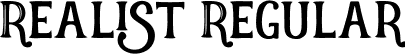 Realist Regular font | Realist.ttf