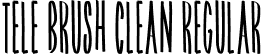 Tele Brush Clean Regular font | TeleBrush-Clean.otf