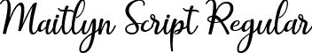 Maitlyn Script Regular font | maitlyn script2.ttf