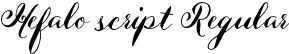 Hefalo script Regular font | Hefalo Script .otf