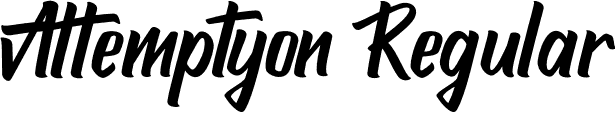 Attemptyon Regular font | Attemptyon.otf