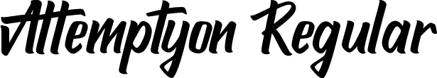 Attemptyon Regular font | Attemptyon.ttf