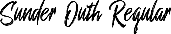 Sunder Outh Regular font | Sunder outh DEMO.otf