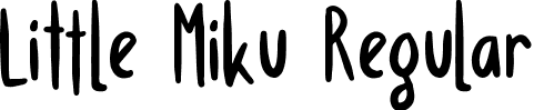 Little Miku Regular font | Little Miku.ttf