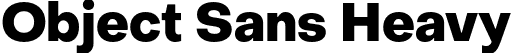 Object Sans Heavy font | ObjectSans-Heavy.otf