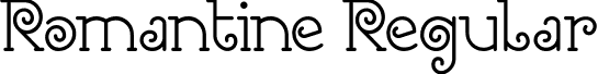 Romantine Regular font | Romantine.ttf