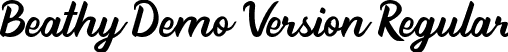 Beathy Demo Version Regular font | Beathy Demo Version.otf