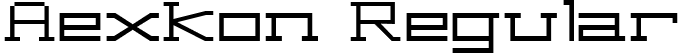 Aexkon Regular font | AEXKON_Regular.ttf