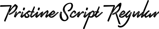 Pristine Script Regular font | Pristine-Script.ttf