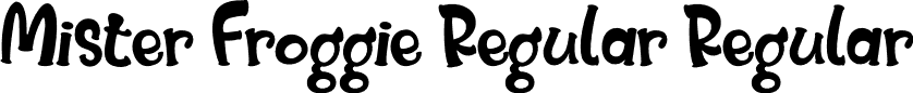 Mister Froggie Regular Regular font | Mister Frogie Regular.otf