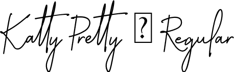 Katty Pretty 1 Regular font | Katty Pretty 1.otf