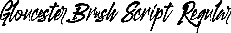 Gloucester Brush Script Regular font | Gloucester-BrushScriptDEMO.otf