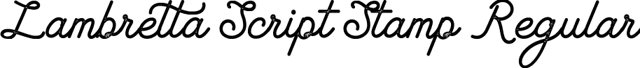 Lambretta Script Stamp Regular font | Lambretta Script Stamp.otf