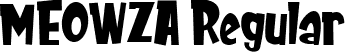 MEOWZA Regular font | MEOWZA.otf