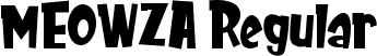 MEOWZA Regular font | MEOWZA.ttf