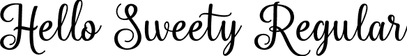 Hello Sweety Regular font | HelloSweety.otf