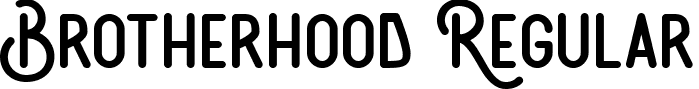 Brotherhood Regular font | Brotherhood Demo.ttf