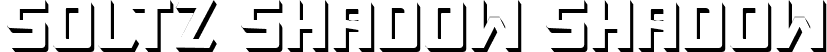 Soltz Shadow Shadow font | Soltz_Shadow.ttf