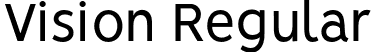 Vision Regular font | Vision.otf