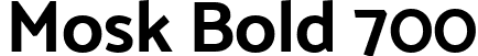 Mosk Bold 700 font | Mosk Bold 700.ttf