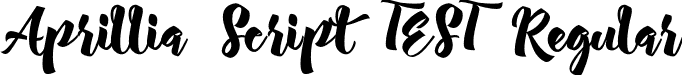 Aprillia Script TEST Regular font | Aprillia Script_TEST.otf