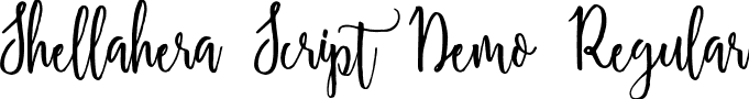 Shellahera Script Demo Regular font | ShellaheraScriptDemo.otf