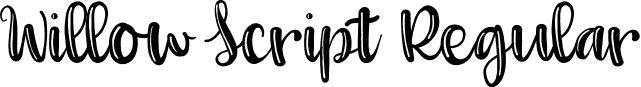 Willow Script Regular font | The Willow Script.ttf