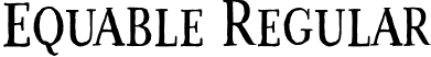 Equable Regular font | Equable.otf