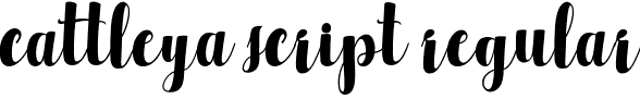 cattleya script regular font | Cattleya.otf