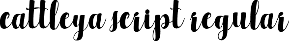 cattleya script regular font | Cattleya.ttf