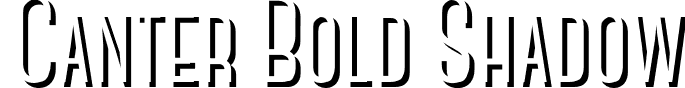 Canter Bold Shadow font | Canter Bold Shadow.otf