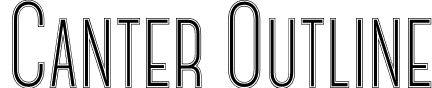 Canter Outline font | Canter Outline.otf