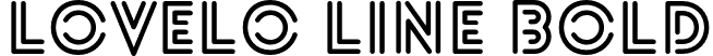 Lovelo Line Bold font | Lovelo Line Bold.otf