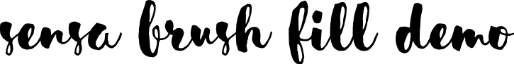 Sensa Brush Fill Demo font | SensaBrush-FillDemo.otf