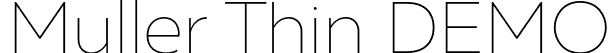 Muller Thin DEMO font | Muller-Thin-DEMO.otf