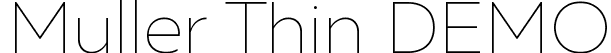 Muller Thin DEMO font | Muller-Thin-DEMO.ttf