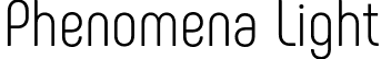 Phenomena Light font | Phenomena-Light.otf